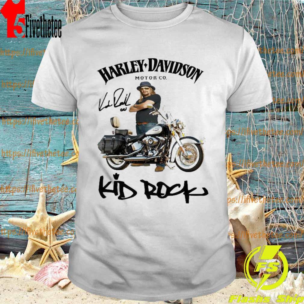 Harley Davidson Motor CO Kid Rock signature shirt