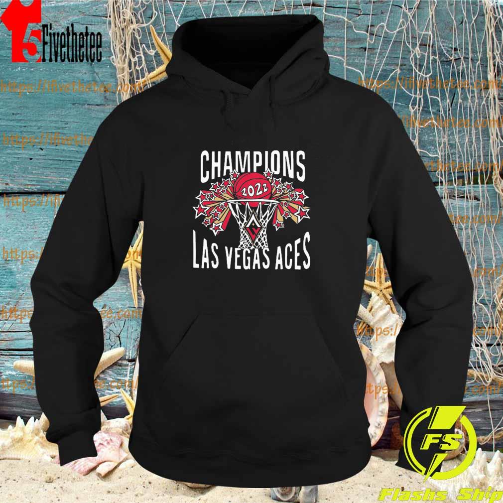 Las Vegas Aces Charcoal 2022 WNBA Finals Champions T-Shirt Hoodie