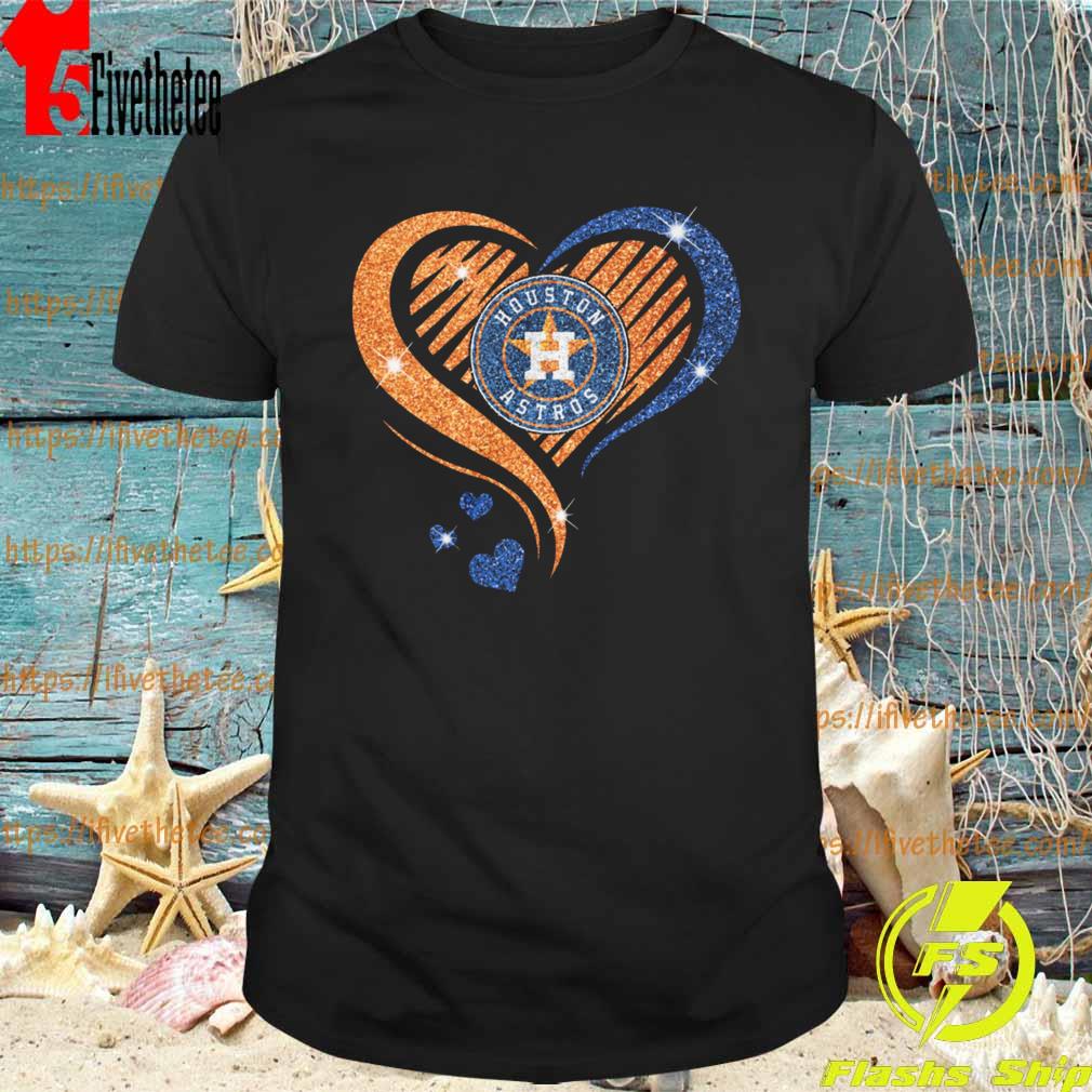 Houston Astros football Heart Diamond shirt