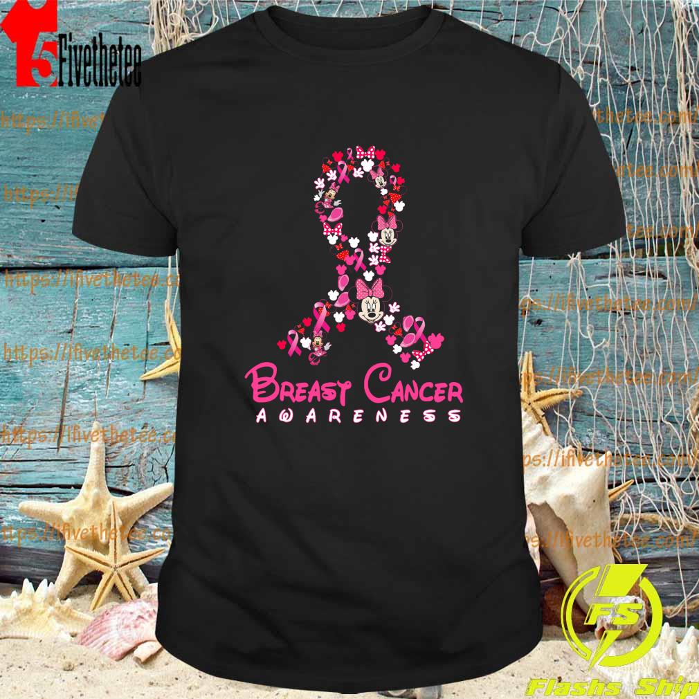 Minnie Mouse Disney Breast Cancer Awareness shirt