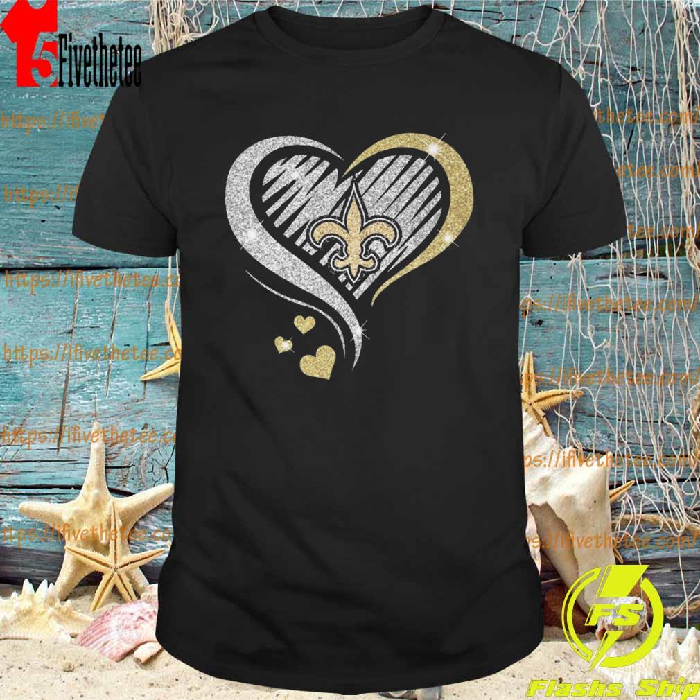New Orleans Saints football Heart Diamond shirt
