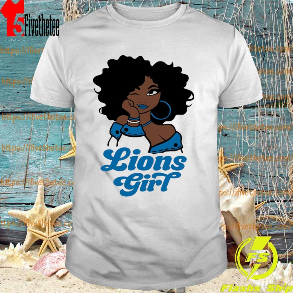 Detroit Lions football Black Girl 2022 shirt