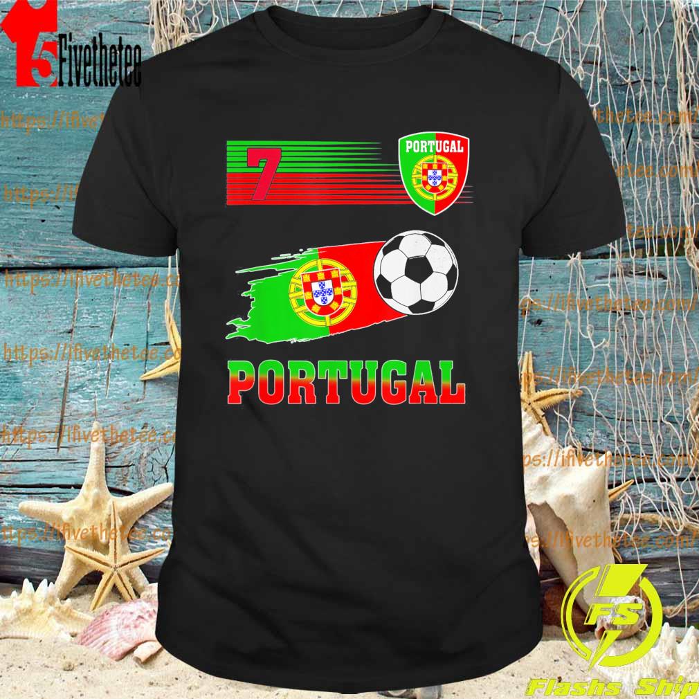 Portugal Soccer Flag Jersey Portugalese Retro 7 2022 T-Shirts
