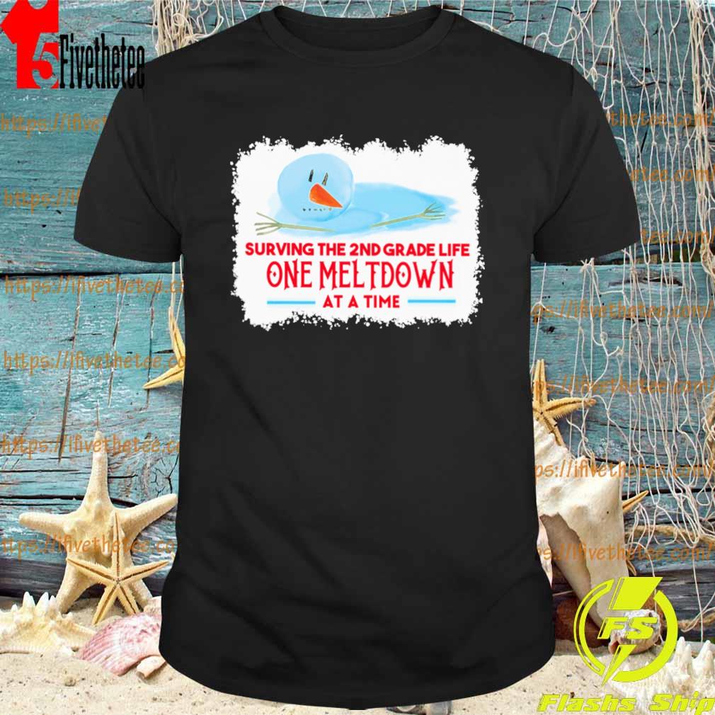 Snowman Surving the 2nd Grade life One Meltdown at a time shirt