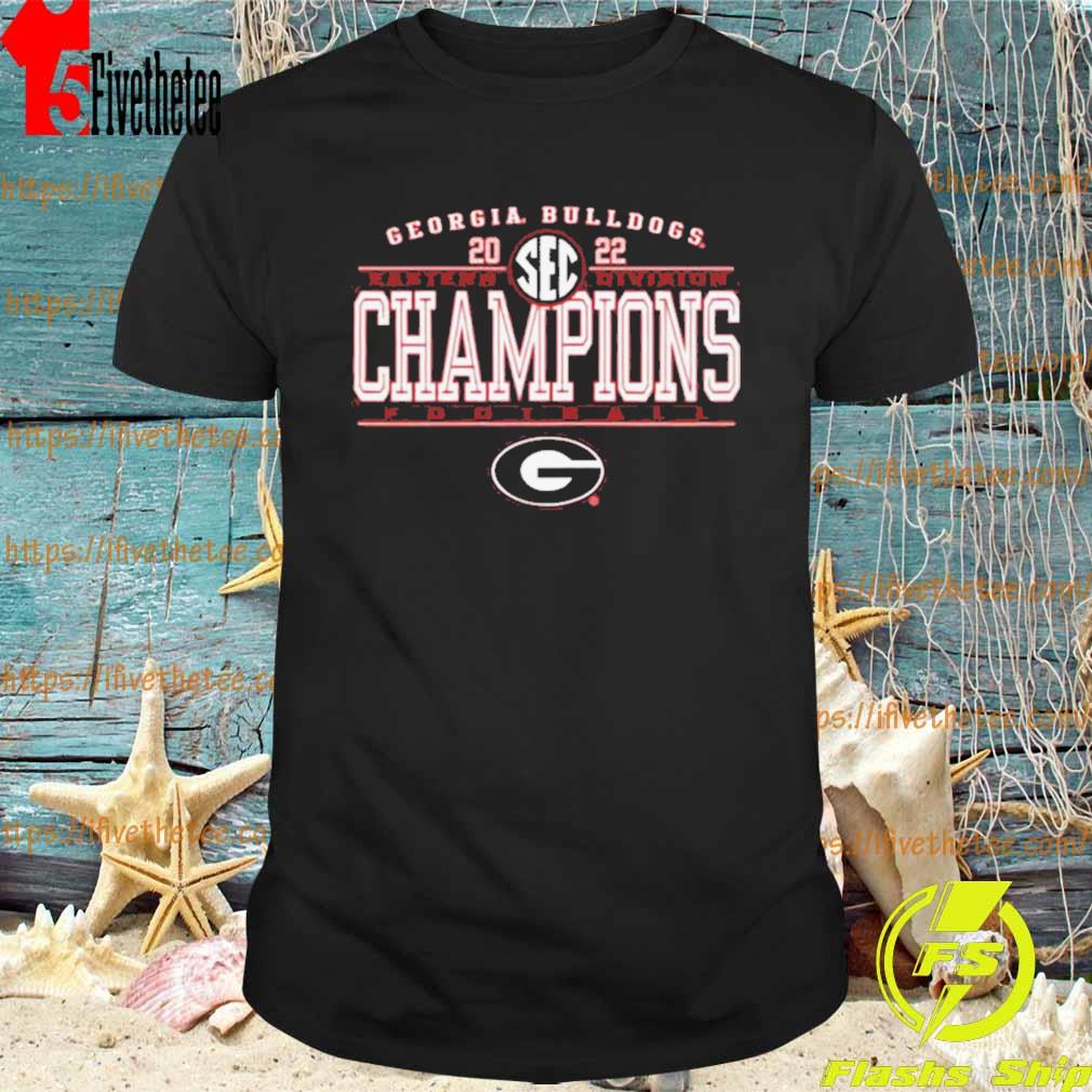 University of Georgia Bulldogs Football 2022 SEC East Champions T-Shirt