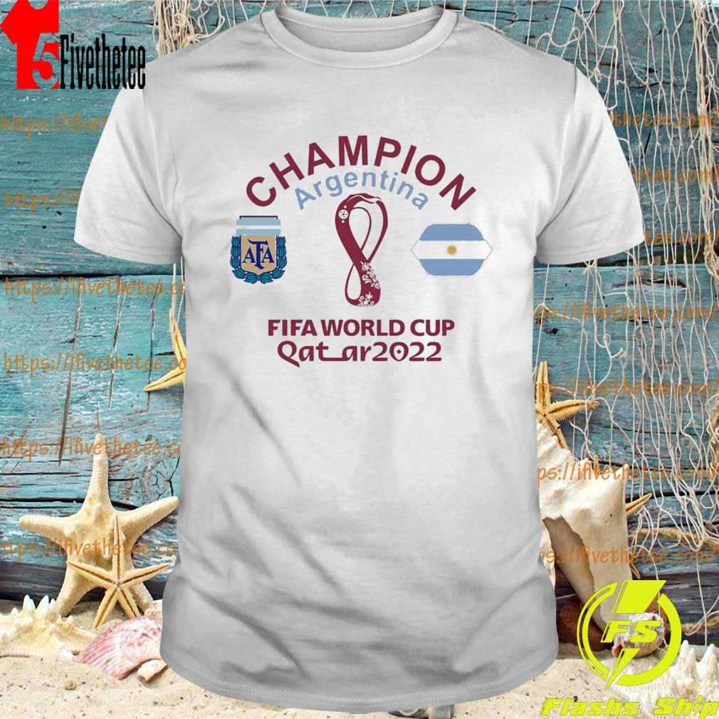 Champion Argentina Fifa World Cup Qatar 2022 T-Shirt