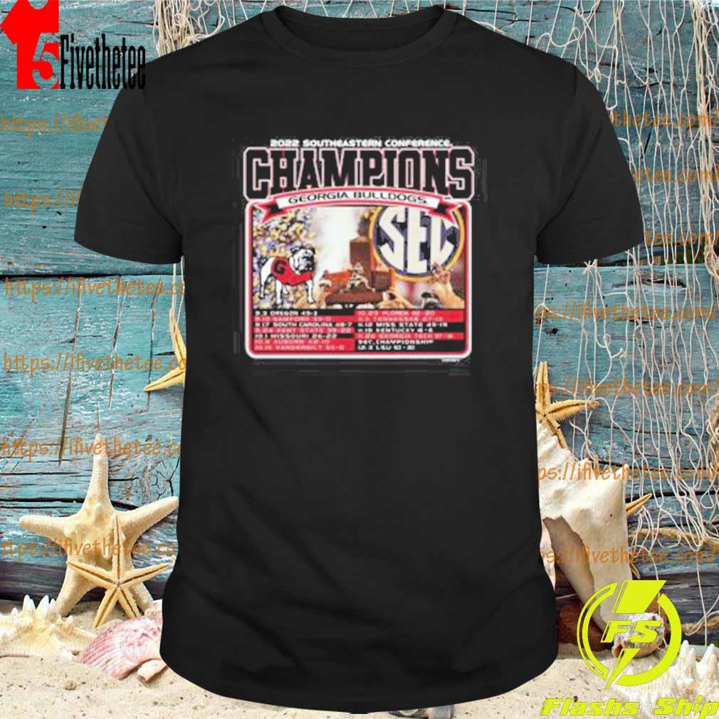 Georgia Bulldogs 2022 Southeastern Conference Sec Champion T-Shirt