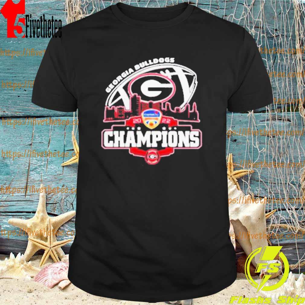 Official Georgia Bulldogs Logo Dukes Bowl City 2022 Champions Shirt