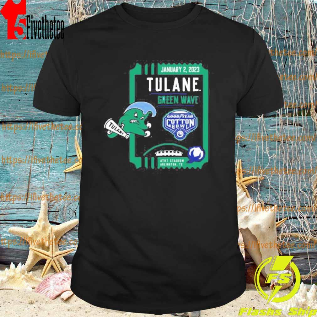 Official Tulane Green Wave 2023 Goodyear Cotton Bowl Arlington T-Shirt