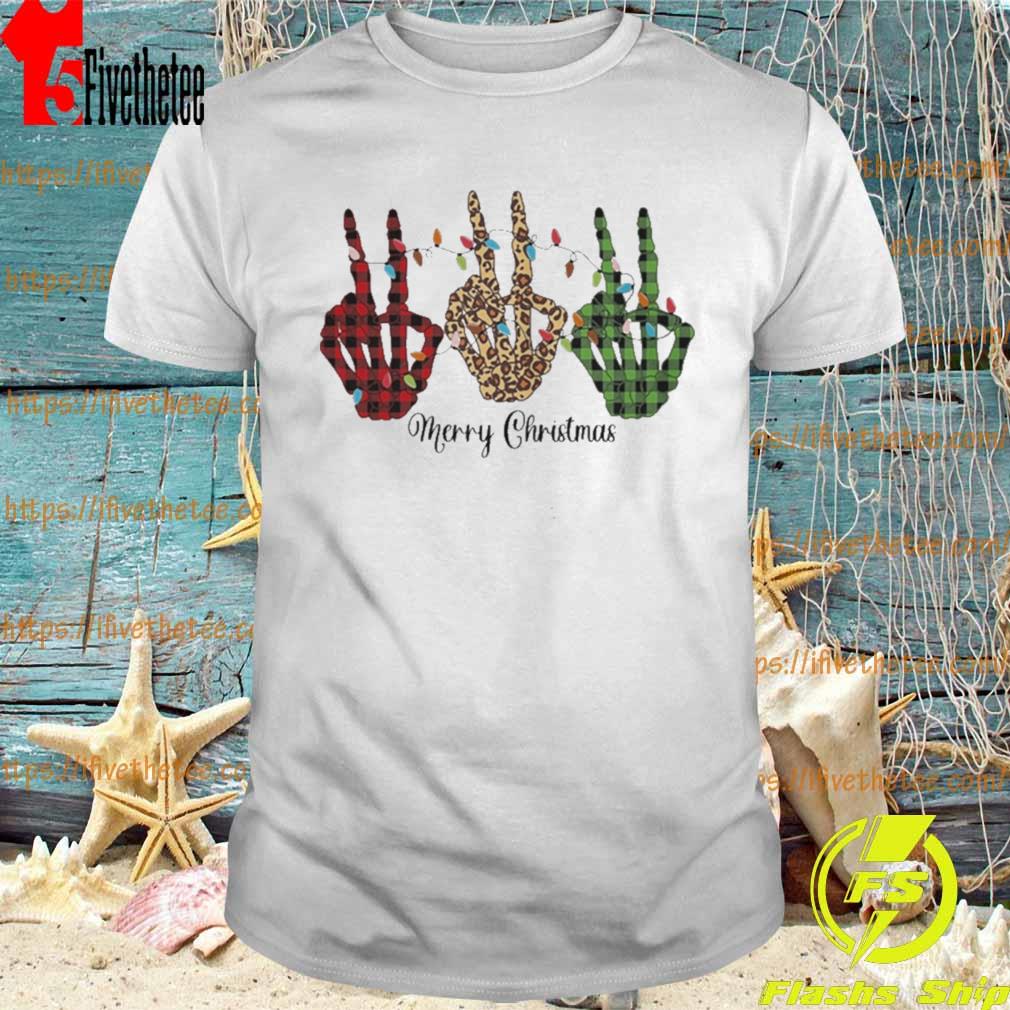 Skeleton Hand Christmas Lights Shirt