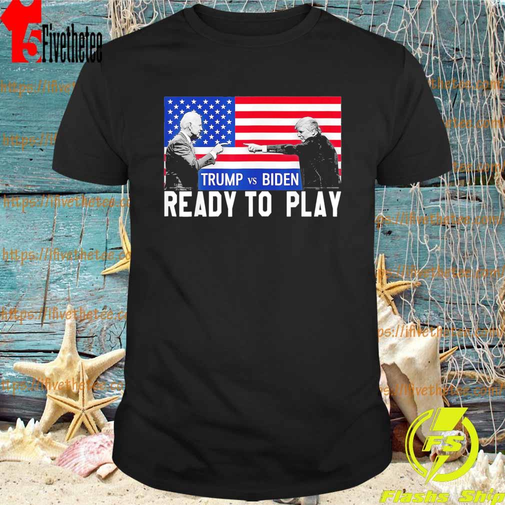 Trump And Biden Ready To Play 2024 Flag 45 47 Election Save America Again T-shirt