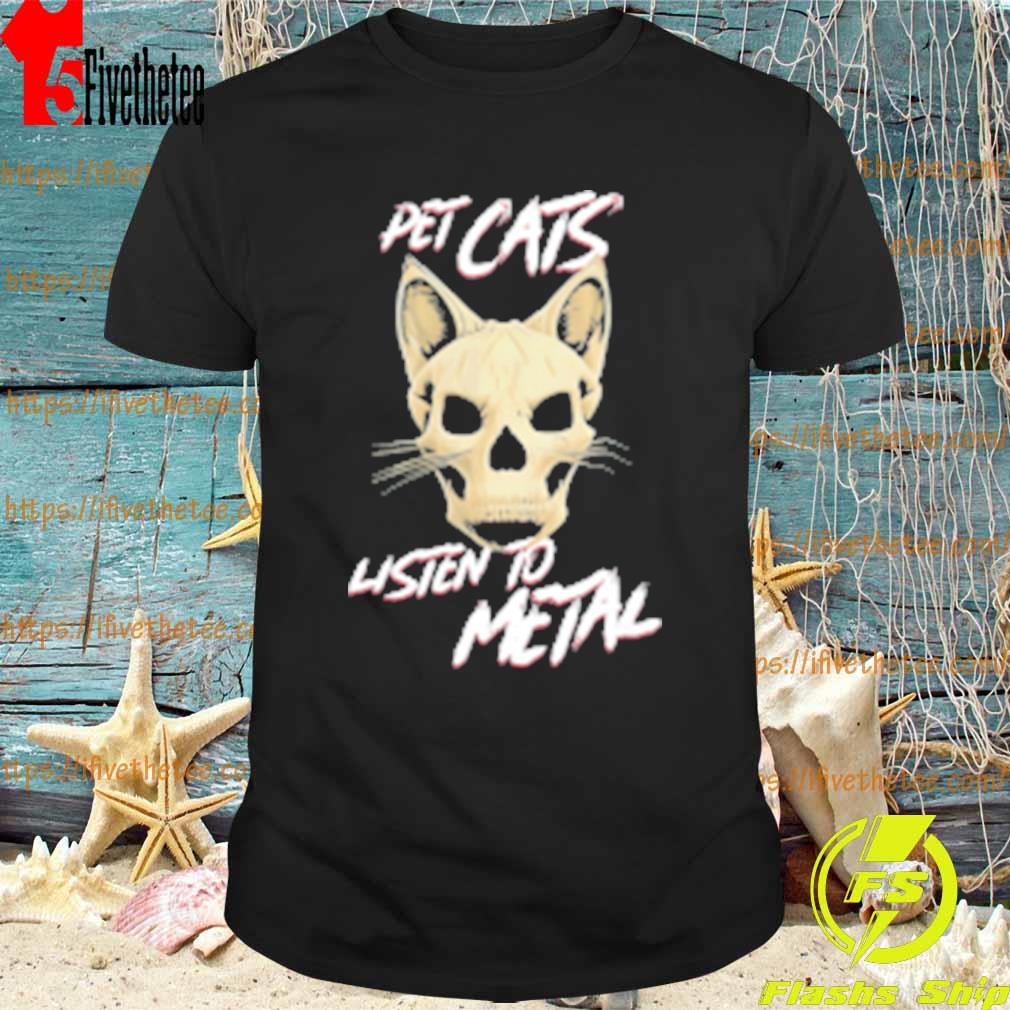 WholesomeMemes Pet Cats Listen To Metal T-Shirt