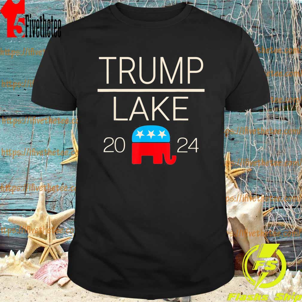 Trump Lake 2024 President Trump Supporter Re-Election Slogan T-Shirt