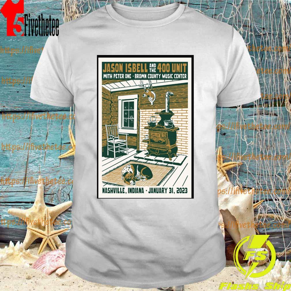 Official Jason Isbell And The 400 Unit Nashville, January 31st 2023, Brown County Music Center Poster Shirt